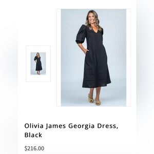 Olivia James Black Georgia Dress